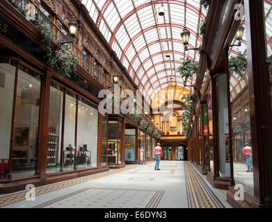 Innere des zentralen Arcade, Newcastle Stockfoto