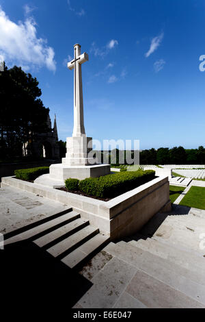 Etaples Commonwealth Soldatenfriedhof in der Nähe von Boulogne in Frankreich Stockfoto