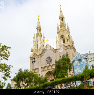 St. Peter und Paul Kirche von Filbert Street, San Francisco Stockfoto