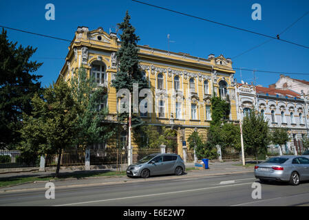 Kuća Povischill beherbergt historische Grand Europska Avenija Straße, Osijek, Slawonien, Kroatien Stockfoto