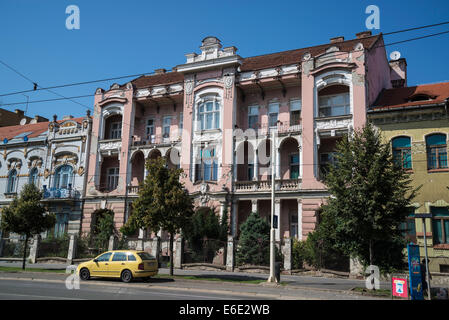 Kuća Sauter, beherbergt historische Grand Europska Avenija Straße, Osijek, Slawonien, Kroatien Stockfoto