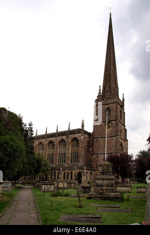 Die Pfarrkirche St. Maria der Jungfrau Maria und St. Mary Magdalen, Tetbury, Gloucestershire, UK Stockfoto