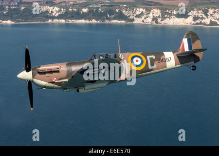 Vickers Supermarine Spitfire Vb der RAF - klassische WW2-Kämpfer Stockfoto