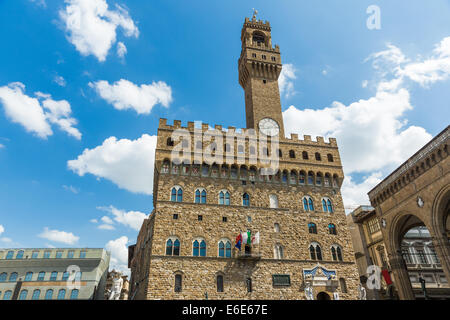 Palazzo Vecchio, Florenz Italien Stockfoto