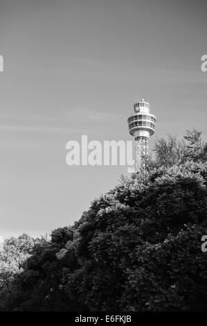 Marine-Turm, Yokohama von Yamashita Koen (Yamashita-Park) Stockfoto