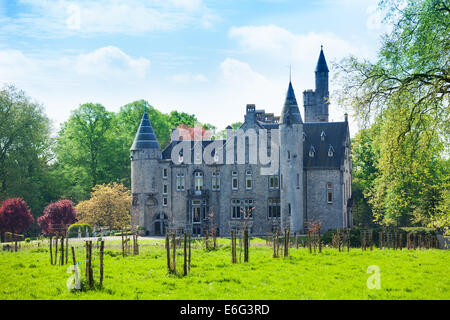 Schöne Aussicht auf Bornem Schloss in der Nähe von Antwerpen Stockfoto