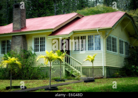 Plantage-Art-Haus in Lanai City, Lanai, Hawaii. Stockfoto