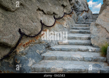 Stone Schritt weg im Silver Rock Golf Resort. La Quinta, Kalifornien Stockfoto