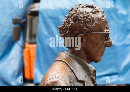 Woody Allen-Statue. Oviedo Stadt. Provinz Asturien. Spanien. Europa Stockfoto