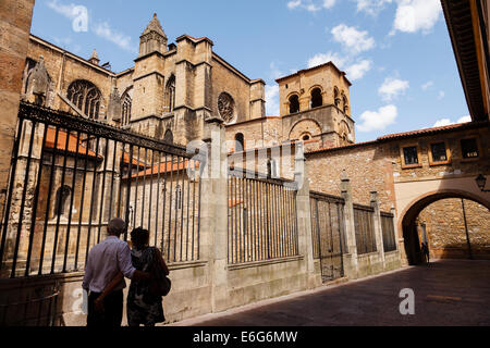 Die Kathedrale San Salvador. Oviedo Stadt. Provinz Asturien. Spanien. Europa Stockfoto