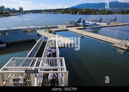 Wasser-Flughafen Vancouver Harbour befindet sich am Coal Harbour dient Passagiere fliegen nach Norden British Kolumbien Kanada Stockfoto