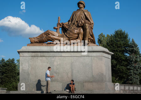 Denkmal der Roten Armee und Friedhof, Warschau, Polen Stockfoto