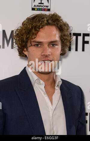 Die 15. Film4 Frightfest auf 22.08.2014 am Westende VUE, London. Die 15. Film4 Frightfest. Die Weltpremiere des zur letzten Vorstellung. Personen im Bild: Finn Jones. Bild von Julie Edwards Stockfoto