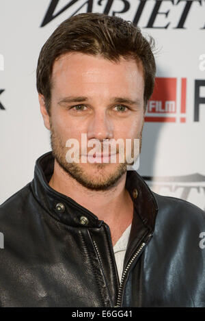 , Die 15. Film4 Frightfest auf 22.08.2014 am Westende VUE, London. Die 15. Film4 Frightfest. Der englische Premiere des Kanals. Personen im Bild: Rupert Evans. Bild von Julie Edwards Stockfoto