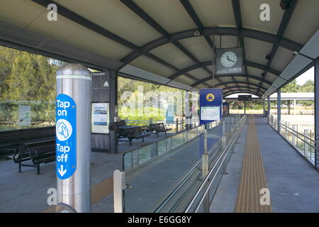 Sydney olympic Park Fähranlegestelle im Westen von Sydney, New South Wales, Australien Stockfoto