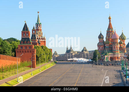 schöne Aussicht auf dem Roten Platz in Moskau Stockfoto