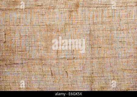 Hintergrundtextur aus gewebter jute Stockfoto