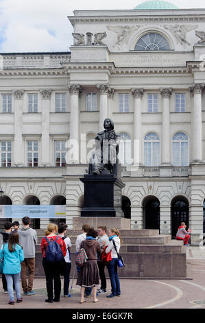 Denkmal des Copernicusat bei Krakowskie Przedmieście in Warschau, Polen, Europa, UNESCO-Welterbe-Aufstellungsort Stockfoto