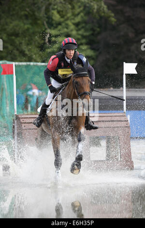 Blair Atholl, Schottland. 23. August 2014. Blair Castle International Horse Trials. Emily Gilruth (GBR) Reiten Watership Down im CIC. Bildnachweis: Aktion Plus Sport/Alamy Live-Nachrichten Stockfoto