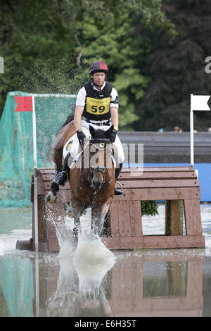 Blair Atholl, Schottland. 23. August 2014. Blair Castle International Horse Trials. Kevin McNab (AUS) Casperelli im CIC Reiten. Bildnachweis: Aktion Plus Sport/Alamy Live-Nachrichten Stockfoto