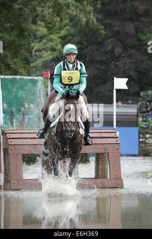 Blair Atholl, Schottland. 23. August 2014. Blair Castle International Horse Trials. Korallen scharf (GBR) Reiten Wiverna im CIC. Bildnachweis: Aktion Plus Sport/Alamy Live-Nachrichten Stockfoto