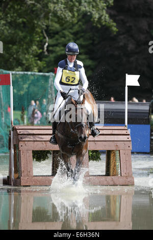 Blair Atholl, Schottland. 23. August 2014. Blair Castle International Horse Trials. Nicola Wilson (GBR) Reiten Wassermühle Vision im CIC. Bildnachweis: Aktion Plus Sport/Alamy Live-Nachrichten Stockfoto