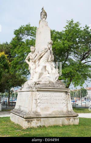 Franco-Preussischer Krieg Denkmal La Rochelle, Charente-Maritime, Frankreich, Europa Stockfoto