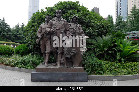 Statue der kommunistischen Partei Chinas, chinesische Park Shanghai City Stockfoto