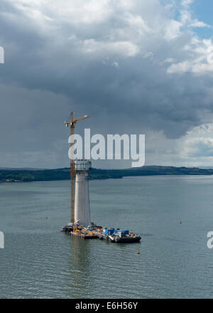 Bau Der queensferry Kreuzung (ehemals her Austausch Kreuzung) Über das Erhabene Stockfoto