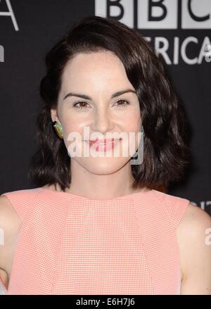 Los Angeles, CA, USA. 23. August 2014. Michelle Dockery im Ankunftsbereich für BAFTA Los Angeles TV Tee, SLS Hotel in Beverly Hills, Los Angeles, CA 23. August 2014. Bildnachweis: Dee Cercone/Everett Collection/Alamy Live-Nachrichten Stockfoto