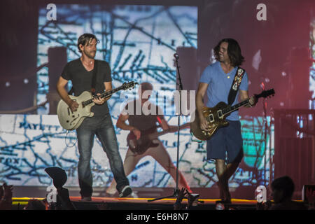 New Orleans, Louisiana, USA. 23. August 2014. RCA-Nashville-Country-Musik-Künstler JAKE OWEN am Champions Platz in New Orleans im Rahmen seiner führt '' Tage der Gold Tour Credit: Alfonso Bresciani/ZUMA Wire/ZUMAPRESS.com/Alamy Live News Stockfoto