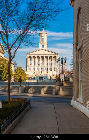 Tennessee State Capital Building in der Innenstadt von Nashville, Tennessee Stockfoto