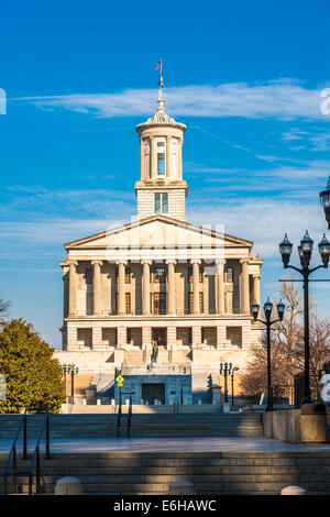 Tennessee State Capital Building in der Innenstadt von Nashville, Tennessee Stockfoto