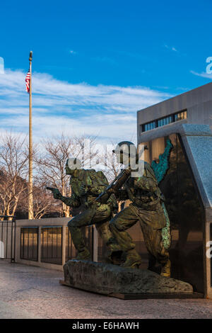 Korean War Memorial im War Memorial Plaza in der Innenstadt von Nashville, Tennessee Stockfoto