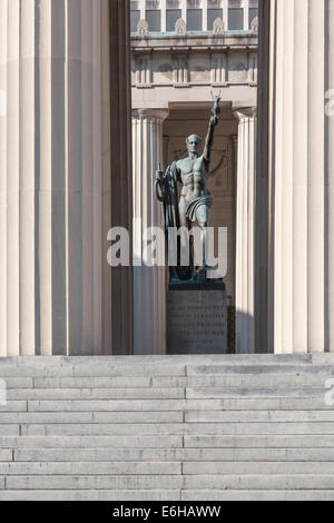 Siegesstatue von Belle Kinney auf der war Memorial Plaza in der Innenstadt von Nashville, Tennessee Stockfoto