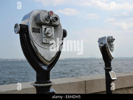 Eine Münz-binokulare viewer Stockfoto