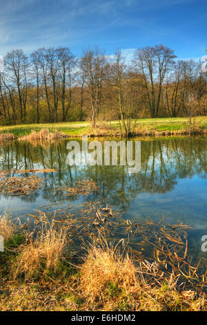Frühlingslandschaft HDR Stockfoto