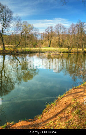 Frühlingslandschaft HDR Stockfoto