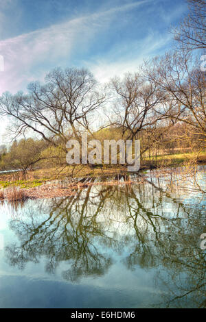 Frühlingslandschaft HDR Stockfoto