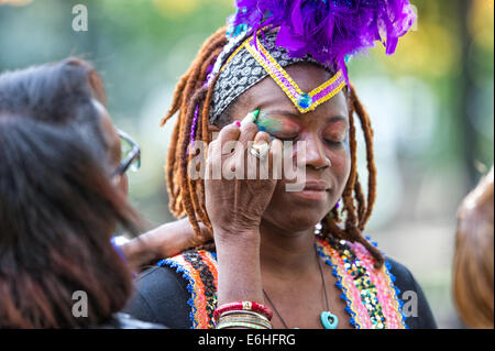 Carifest Parade in Calgary Alberta Kanada Stockfoto