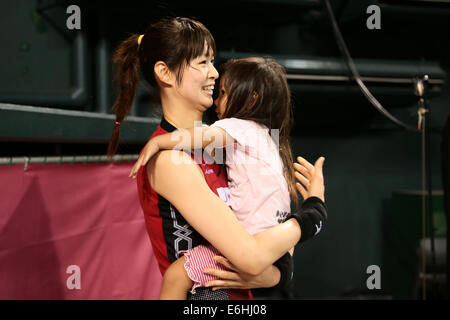 Ariake Coliseum, Tokio, Japan. 23. August 2014. Saori Kimura (JPN), 23. August 2014 - Volleyball: Volleyball World Grand Prix 2014 Finale match zwischen Japan Belgien 3-0 im Ariake Coliseum, Tokio, Japan. © AFLO SPORT/Alamy Live-Nachrichten Stockfoto