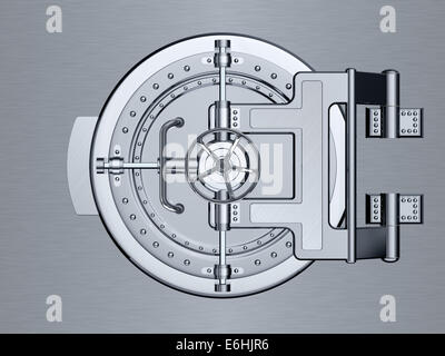 Geschlossenen Bank Tresortür - 3d render Stockfoto