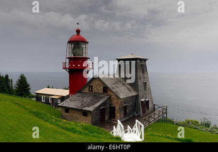 Pointe à la Rennommée oder Fame Point, Website der ersten transatlantischen Wireless Telegrafenstation Einrichten von Marconi Stockfoto