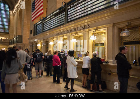 Ticket-Schalter am Grand Central Station in New York City Stockfoto