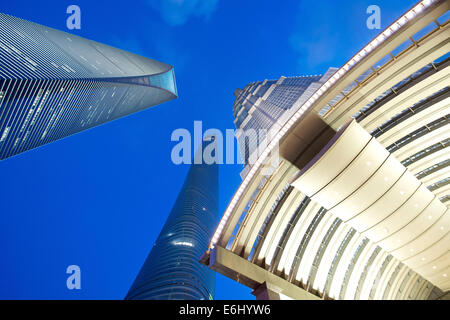 Shanghai, China - 6. August 2014: Eine herrliche Aussicht auf Shanghai 3 höchsten Turm Stockfoto