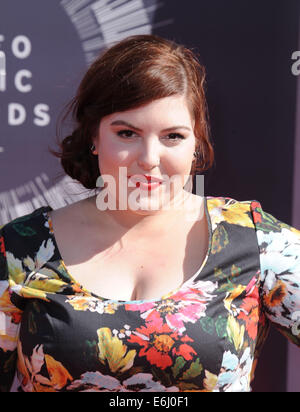 Los Angeles, Kalifornien, USA. 24. August 2014. Mary Lambert besucht die 2014 MTV Video Music Awards - Ankünfte statt im The Forum in Inglewood, Kalifornien am 24. August 2014. 2014-Credit: D. Long/Globe Fotos/ZUMA Draht/Alamy Live-Nachrichten Stockfoto