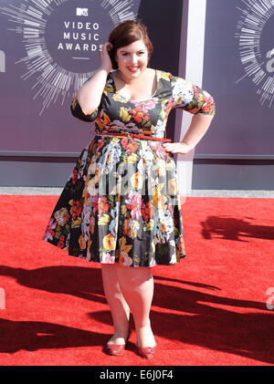 Los Angeles, Kalifornien, USA. 24. August 2014. Mary Lambert besucht die 2014 MTV Video Music Awards - Ankünfte statt im The Forum in Inglewood, Kalifornien am 24. August 2014. 2014-Credit: D. Long/Globe Fotos/ZUMA Draht/Alamy Live-Nachrichten Stockfoto