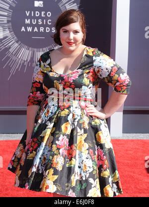 Los Angeles, Kalifornien, USA. 24. August 2014. Mary Lambert besucht die 2014 MTV Video Music Awards - Ankünfte statt im The Forum in Inglewood, Kalifornien am 24. August 2014. 2014-Credit: D. Long/Globe Fotos/ZUMA Draht/Alamy Live-Nachrichten Stockfoto