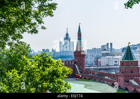 Moskauer Kreml-Tour - 62. Moskau von der geheime Garten des Kreml (Blick nach Osten) aus gesehen Stockfoto