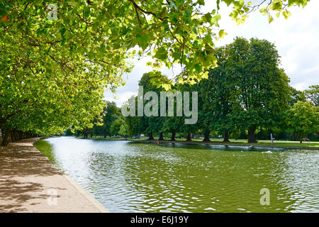 Die Böschung neben der Fluß großes Ouse Bedford Bedfordshire UK Stockfoto